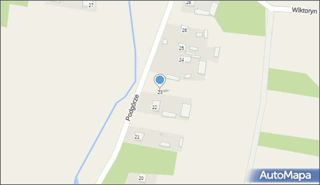 Podgórze, Podgórze, 23, mapa Podgórze