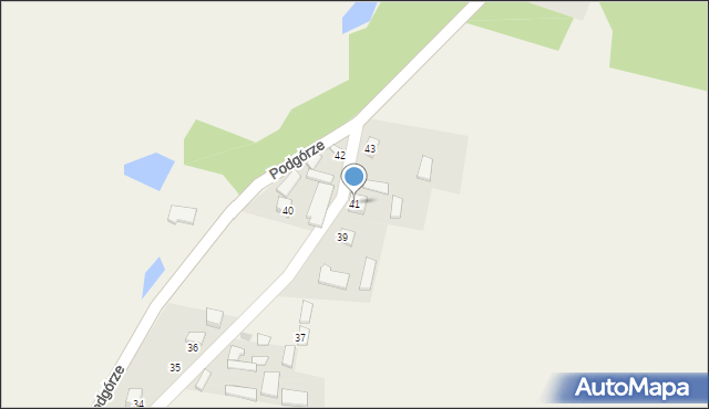 Podgórze, Podgórze, 41, mapa Podgórze