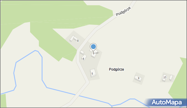 Podgórze, Podgórze, 7, mapa Podgórze