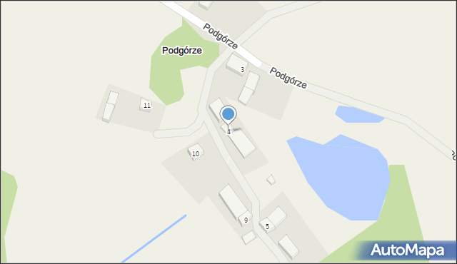 Podgórze, Podgórze, 4, mapa Podgórze