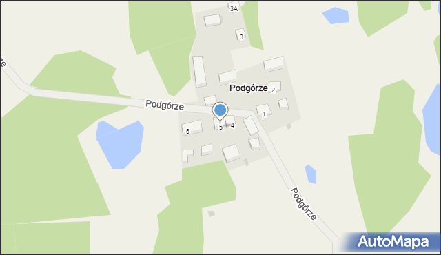 Podgórze, Podgórze, 5, mapa Podgórze