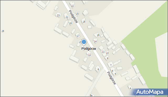 Podgórze, Podgórze, 15a, mapa Podgórze