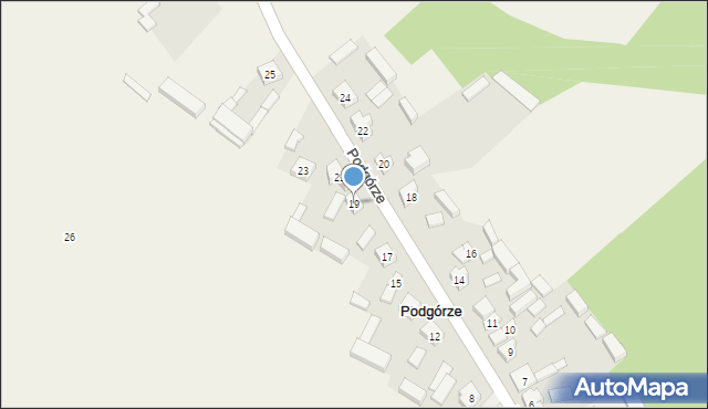 Podgórze, Podgórze, 19, mapa Podgórze