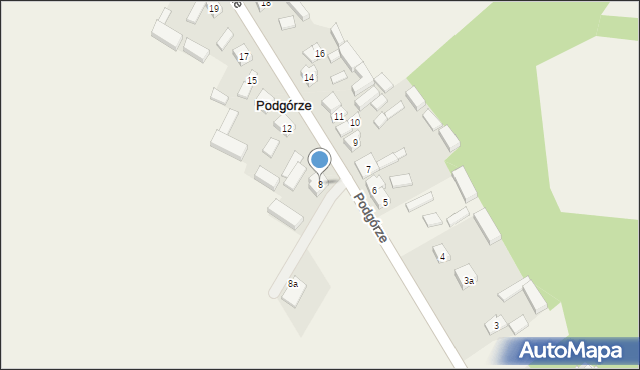 Podgórze, Podgórze, 8, mapa Podgórze