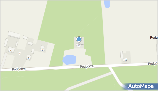 Podgórze, Podgórze, 10, mapa Podgórze