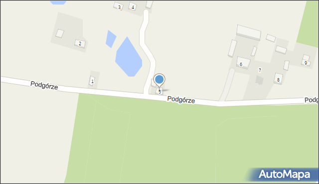 Podgórze, Podgórze, 5, mapa Podgórze
