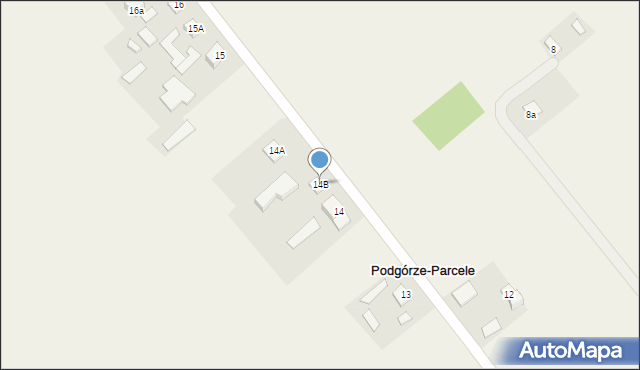 Podgórze-Parcele, Podgórze-Parcele, 14B, mapa Podgórze-Parcele