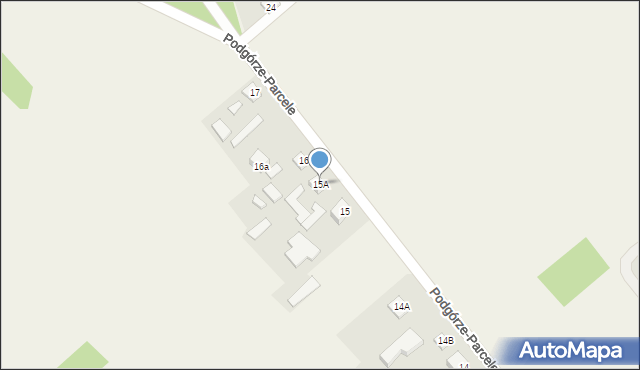 Podgórze-Parcele, Podgórze-Parcele, 15A, mapa Podgórze-Parcele