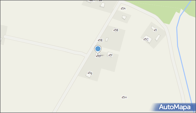Podgórze-Parcele, Podgórze-Parcele, 45D, mapa Podgórze-Parcele