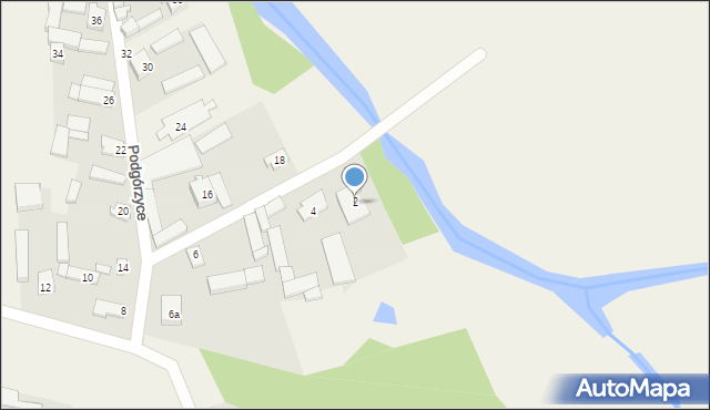 Podgórzyce, Podgórzyce, 2, mapa Podgórzyce