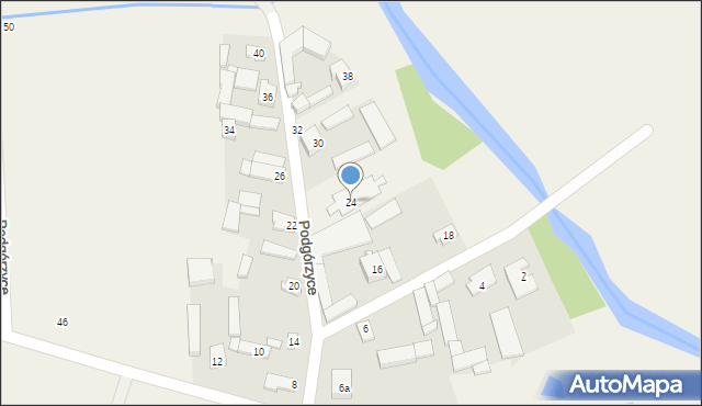 Podgórzyce, Podgórzyce, 24, mapa Podgórzyce