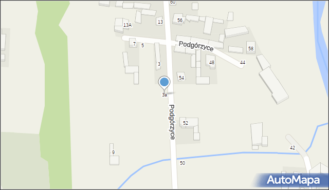 Podgórzyce, Podgórzyce, 3a, mapa Podgórzyce