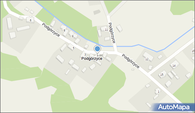 Podgórzyce, Podgórzyce, 2, mapa Podgórzyce