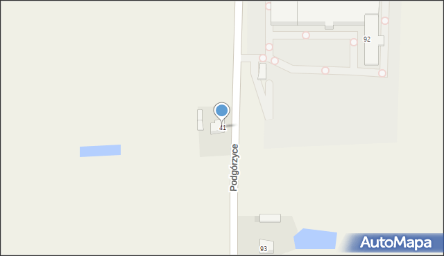 Podgórzyce, Podgórzyce, 41, mapa Podgórzyce