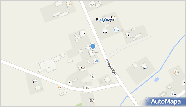 Podgórzyn, Podgórzyn, 73, mapa Podgórzyn