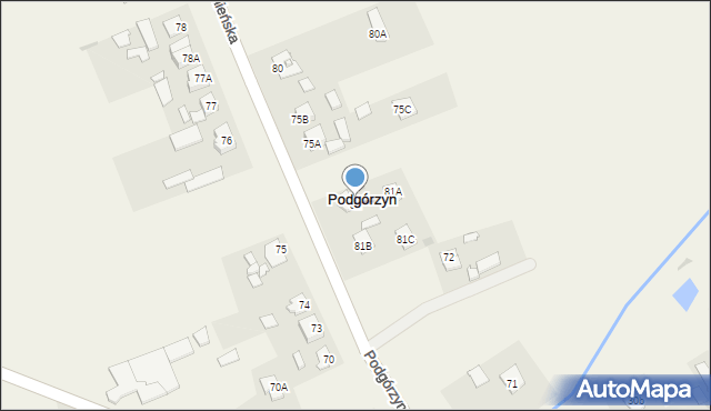 Podgórzyn, Podgórzyn, 81, mapa Podgórzyn