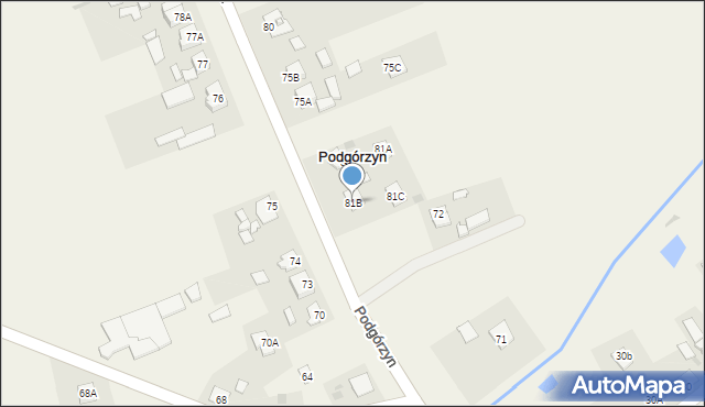 Podgórzyn, Podgórzyn, 81B, mapa Podgórzyn