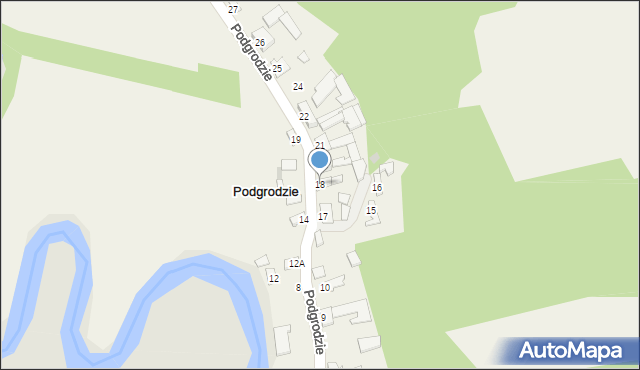 Podgrodzie, Podgrodzie, 18, mapa Podgrodzie