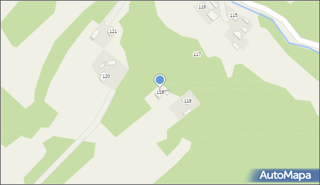 Podgrodzie, Podgrodzie, 119, mapa Podgrodzie