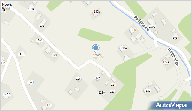 Podgrodzie, Podgrodzie, 125a, mapa Podgrodzie