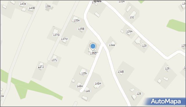 Podgrodzie, Podgrodzie, 135D, mapa Podgrodzie