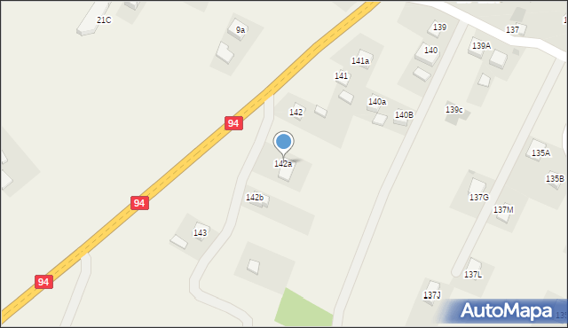 Podgrodzie, Podgrodzie, 142a, mapa Podgrodzie