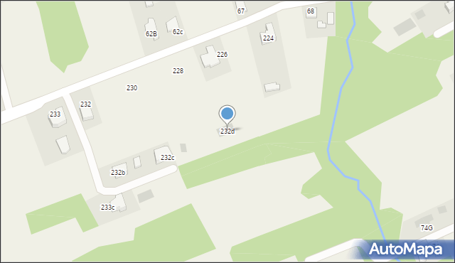 Podgrodzie, Podgrodzie, 232d, mapa Podgrodzie