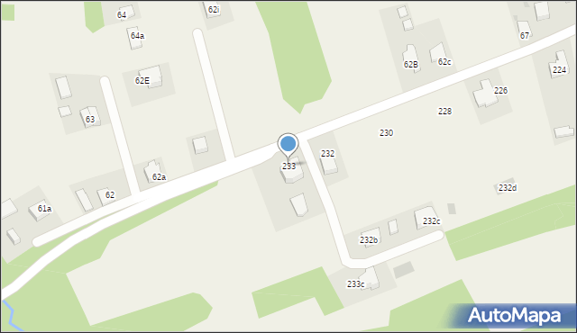Podgrodzie, Podgrodzie, 233, mapa Podgrodzie