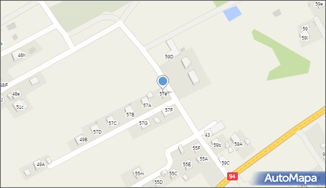 Podgrodzie, Podgrodzie, 57e, mapa Podgrodzie