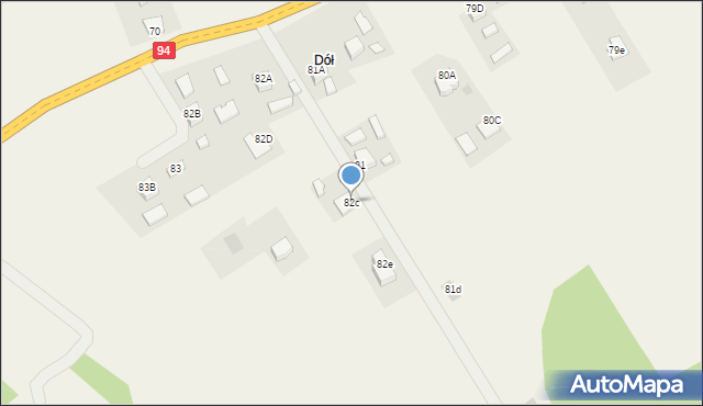 Podgrodzie, Podgrodzie, 82c, mapa Podgrodzie