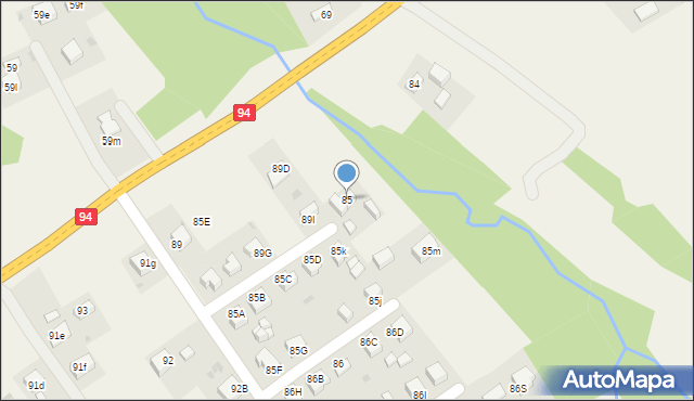 Podgrodzie, Podgrodzie, 85, mapa Podgrodzie