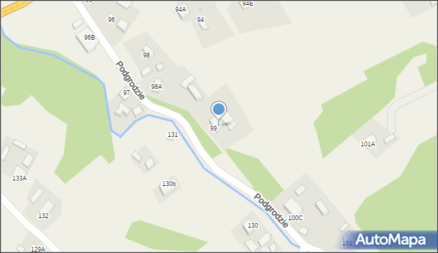 Podgrodzie, Podgrodzie, 99a, mapa Podgrodzie