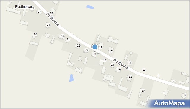 Podhorce, Podhorce, 18, mapa Podhorce