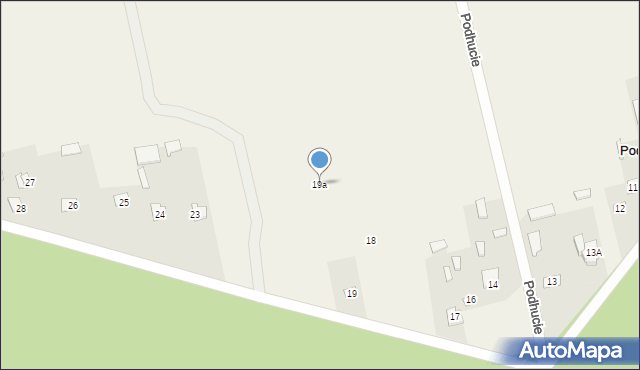Podhucie, Podhucie, 19a, mapa Podhucie