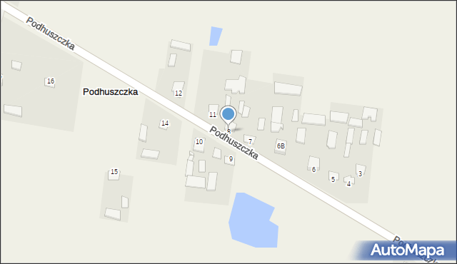 Podhuszczka, Podhuszczka, 8, mapa Podhuszczka