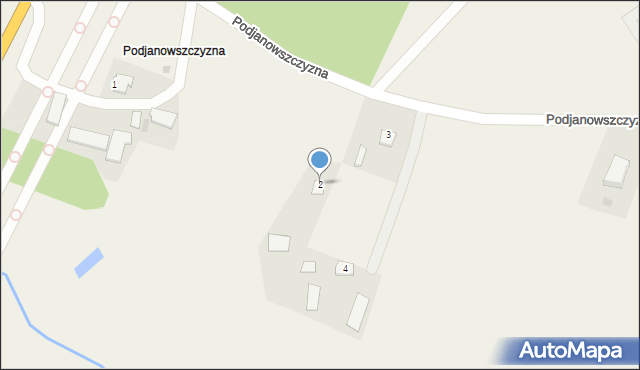 Podjanowszczyzna, Podjanowszczyzna, 2, mapa Podjanowszczyzna