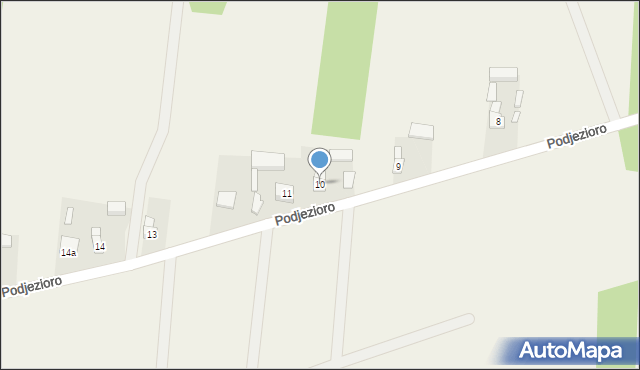 Podjezioro, Podjezioro, 10, mapa Podjezioro