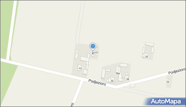 Podjezioro, Podjezioro, 40, mapa Podjezioro