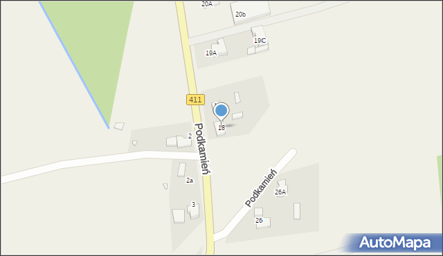 Podkamień, Podkamień, 18, mapa Podkamień