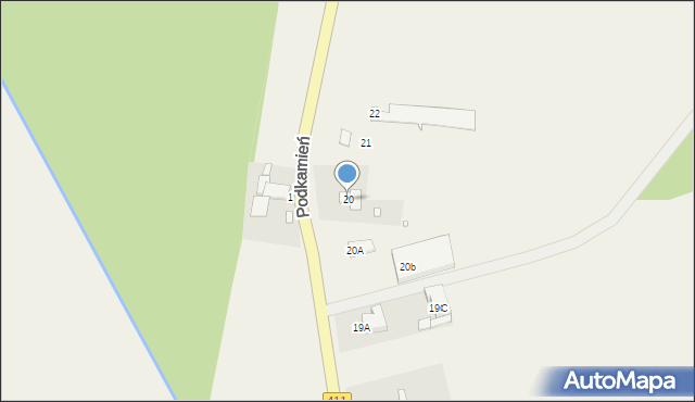 Podkamień, Podkamień, 20, mapa Podkamień