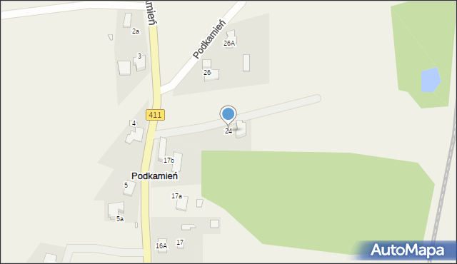 Podkamień, Podkamień, 24, mapa Podkamień