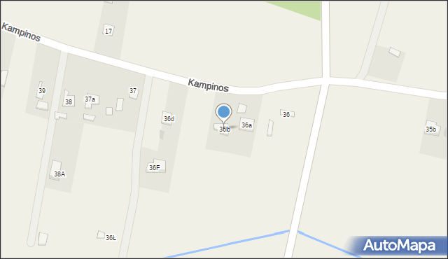 Podkampinos, Podkampinos, 36b, mapa Podkampinos