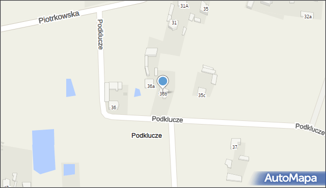Podklucze, Podklucze, 36b, mapa Podklucze