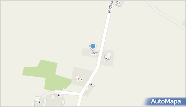 Podklucze, Podklucze, 40e, mapa Podklucze