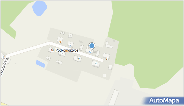 Podkomorzyce, Podkomorzyce, 5/3, mapa Podkomorzyce