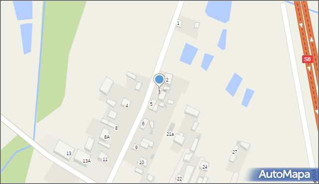 Podkonice Duże, Podkonice Duże, 3, mapa Podkonice Duże