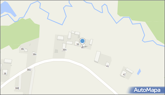 Podkonice Duże, Podkonice Duże, 40, mapa Podkonice Duże