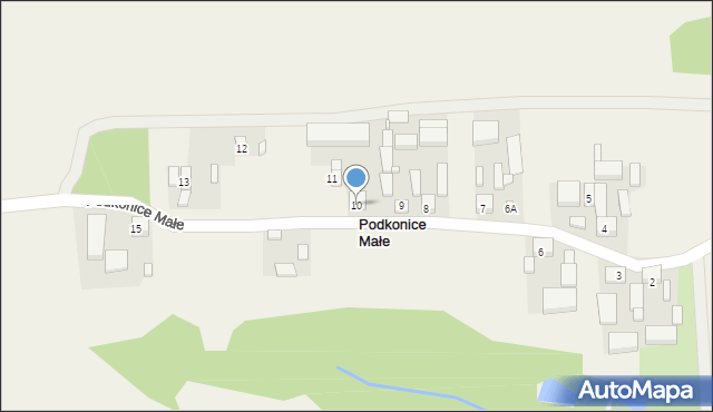 Podkonice Małe, Podkonice Małe, 10, mapa Podkonice Małe