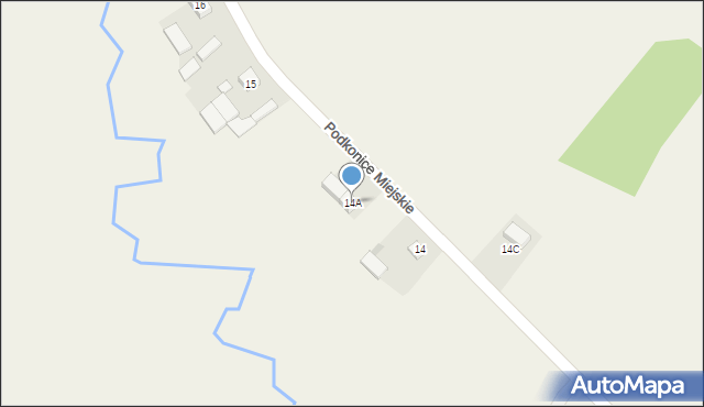 Podkonice Miejskie, Podkonice Miejskie, 14A, mapa Podkonice Miejskie