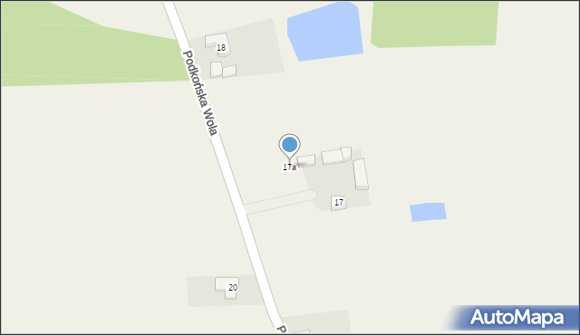 Podkońska Wola, Podkońska Wola, 17a, mapa Podkońska Wola